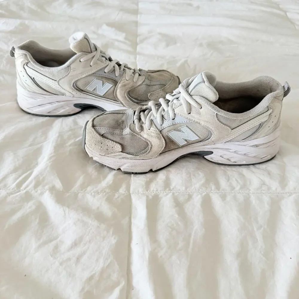 New Balance 530 Sea Salt Sneakers Women’s 8 Men’s 6.5 Gray White Dad Shoes - Picture 6 of 11